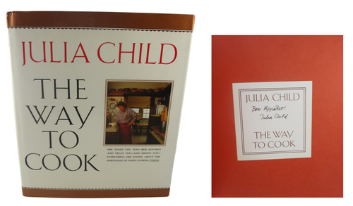 The Way to Cook JULIA CHILD ✎ SIGNED ✎ Bon Appetit! HBDJ Cookbook NICE
