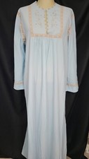 NWOT Vintage 60s/70s Flannel Nightgown Size L by Danielle Inc