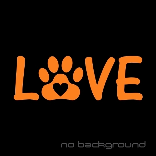 Love Paw Sticker Vinyl Decal - Cat Dog Heart Print Pet Animal Car Window Bumper - Picture 5 of 16
