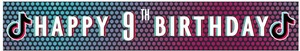 Tiktok 9th Birthday | Belrew Large Happy 9Th Birthday Banner, Cheers To 9 Years ......  Nova's 9th TikTok birthday party – Confetti Fair
 |Tiktok 9th Birthday