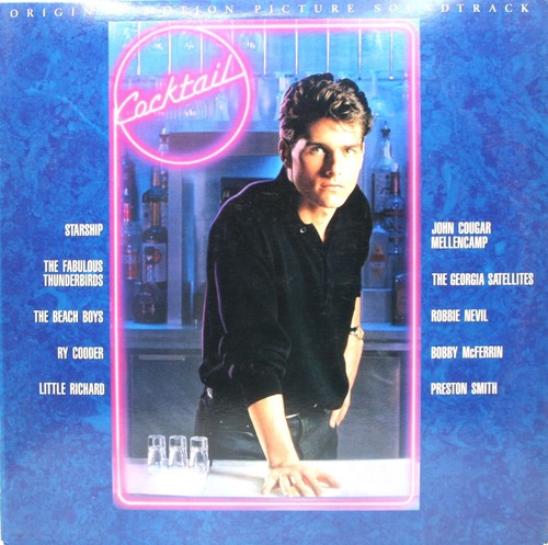 Cocktail Original Motion Picture Soundtrack; Vinyl LP (1988) Asylum 60806-1; VG+