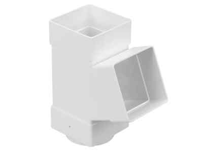 Wavin OSMA Squareline Fallrohr Abzweig 4t835 61mm weiß
