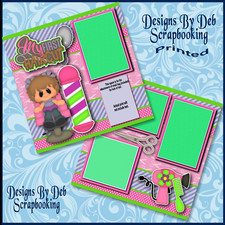 FIRST HAIRCUT GIRL Premade Scrapbook Pages paper printed layout DBDS