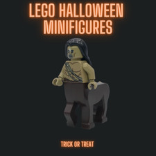 LEGO  Trick or treat Witch Skeleton, Haunted, Halloween Minifigure Ghost, Goblin