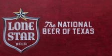 8" x 10" 2014 Photo Beer sign ("Lone Star Beer, The National Beer of Texas")