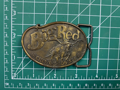 big red chewing tobacco Vintage Big Red Chewing Tobacco Belt Buckle