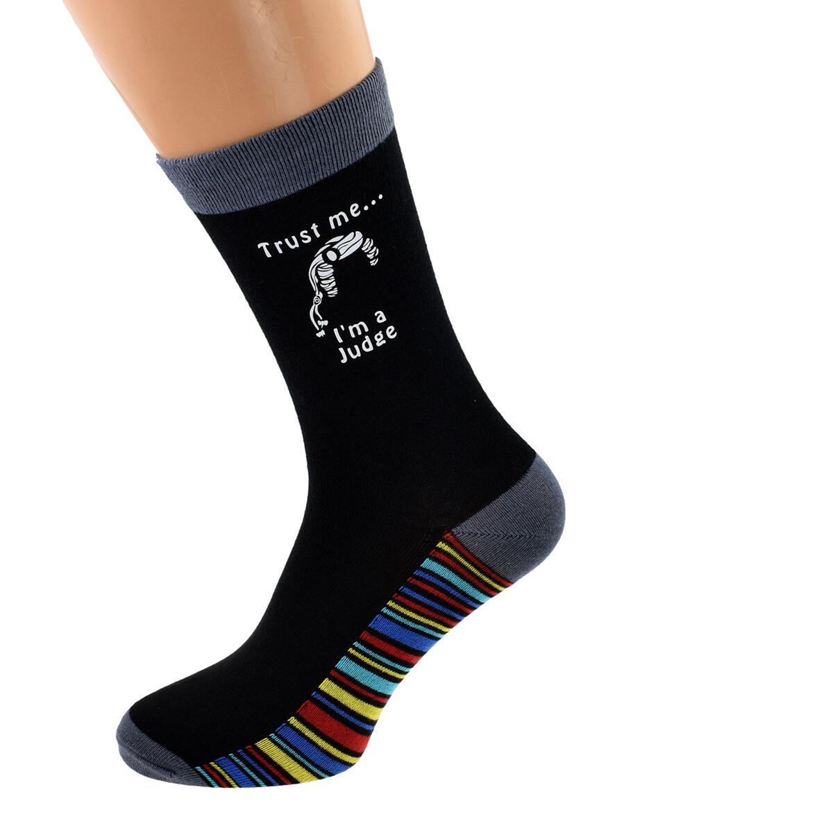 SAOLA Trust Me I'm a Judge Image suola a righe design uomo UK 5 12 X6S223 019