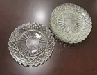 Anchor Hocking Salad Plate 6 in Set Waterford Waffle Bread Butter Depression