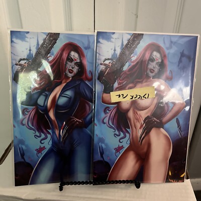 Sultry Slasher Virgin SET NM Cool Comics Dhaxina Dee Cover  Rare