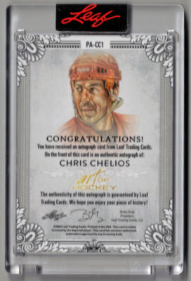 DJ CELORY WORLD CELO CUP 1994-2001 直筆サイン CHRIS CHELIOS 22/23 Leaf Art of Hockey Auto Autograph Signed