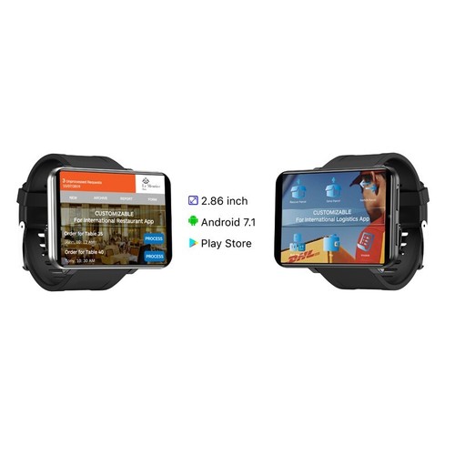 Duży ekran 4G LTE Android Smart Watch 2,86" Ekran dotykowy GPS WiFi Kamera 3GB + 32 GB - Zdjęcie 16 z 23