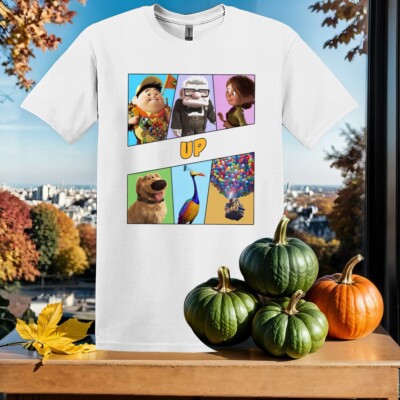 Pixar Up All Characters T-Shirt Kinder Hoodie Herren Damen Unisex Tshirt SX278