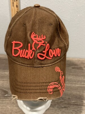 Buck Commander Brown Womens Hat Buck Love Pink