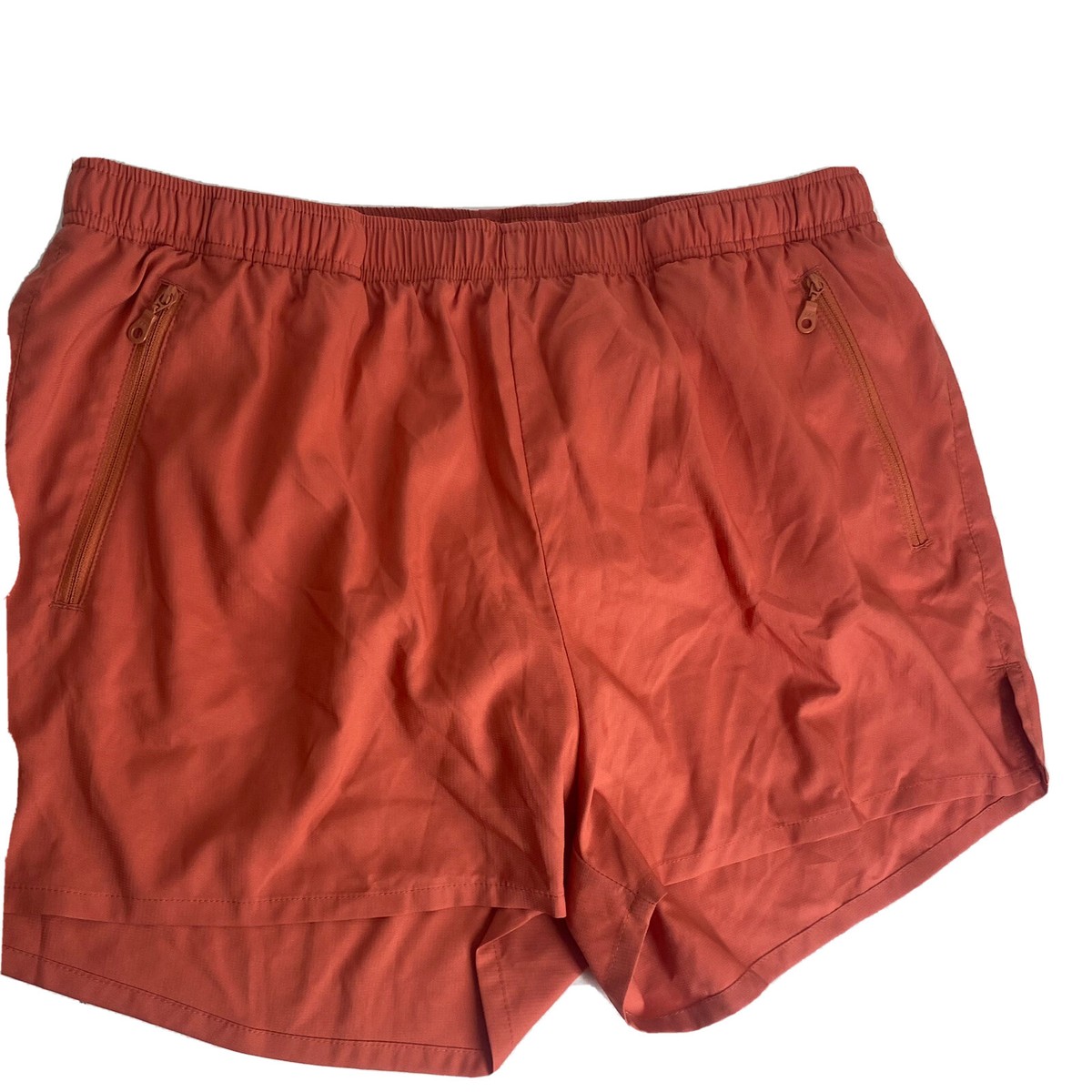 Girlfriend Collective Womens Large Gazelle Shorts Flame Zip
