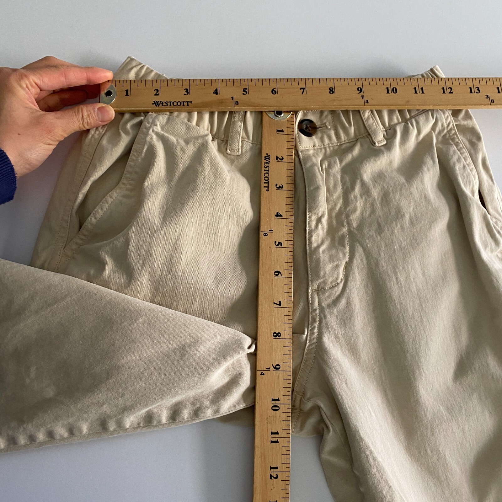 Bearbottom Pants Small Beige Solid Jogger Cuff St… - image 7