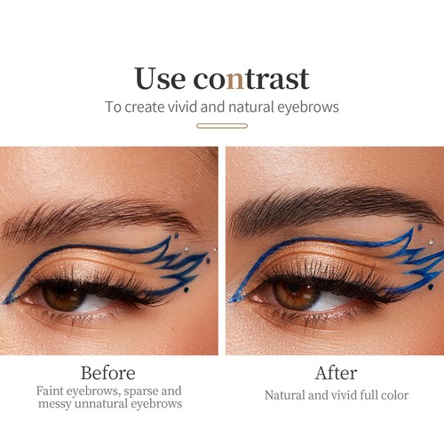 1-4PC QIC Eyebrow Pencil Liquid Waterproof Eyebrow Pen 4 Tip With A Slim Pencil☆ - Picture 5 of 33