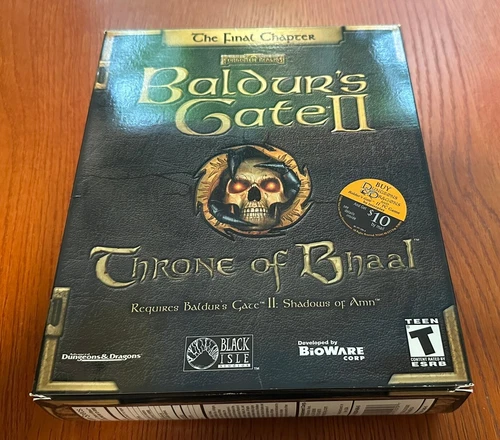 Baldur's Gate II: Throne Of Bhaal - The Final Chapter Big Box BioWare RARE!