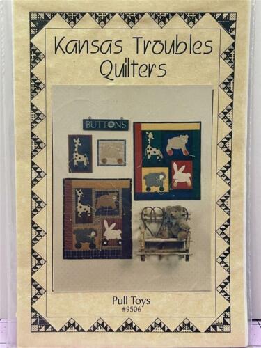 KANSAS TROUBLES QUILTERS Quilt Wall Hanging Pattern - PULL TOYS #9506 - Afbeelding 1 van 2