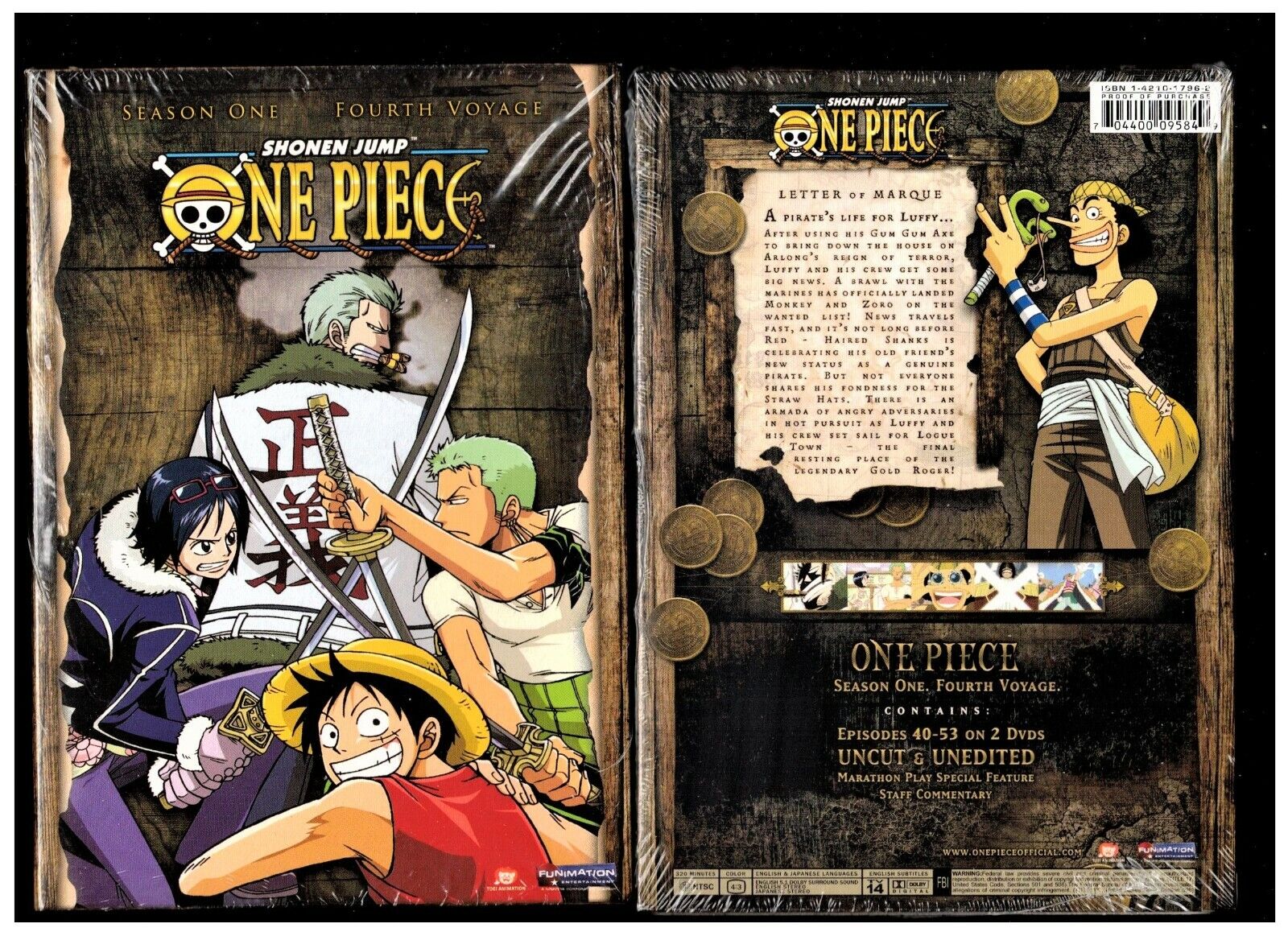 One Piece - Season 2 First Voyage (DVD, 2009, 2-Disc Set, Uncut