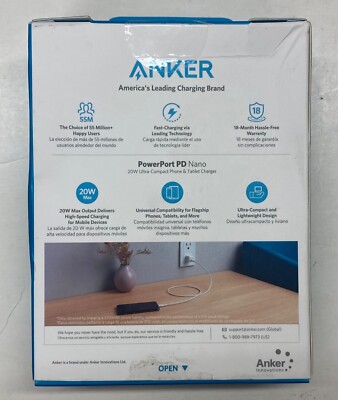 Anker＠ Anker 60W 6-Port Family-Sized Desktop USB Charger with