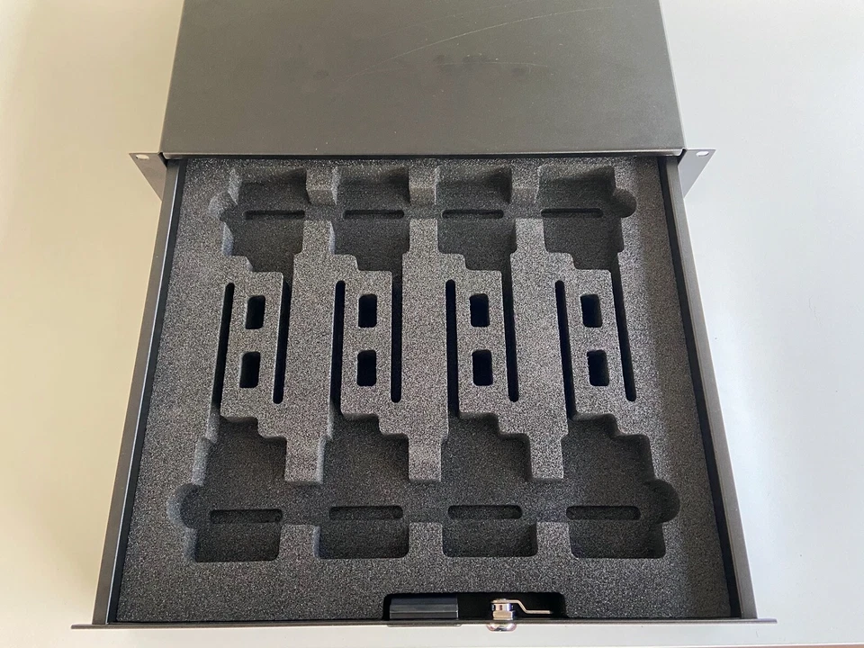 2HE Schaumstoffinlay Passen Für Shure PSM 900/300 8er Set Taschensender Neu H 4