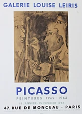 Pablo Picasso Lithograph Limited Galerie Leiris Original Mourlot Poster  1964