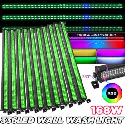 RGB Wall Wash Light Bar 336 LED DMX Stage DJ Beam Lighting Disco Party Effect