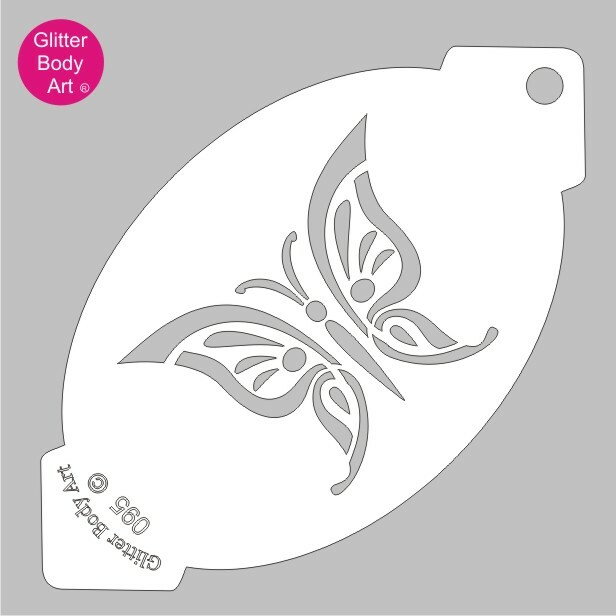 Butterfly Face Painting Stencil Template 095 - Reusable Washable Stencil Design | eBay