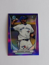 2014 Bowman Chrome ** 1st MINI PURPLE REFRACTOR ** #84 Richard Urena RC #D 2 / 3