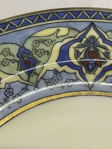 PL Limoges 1890-1918 Hand Dec Gold 10.25”Plate Arts Crafts Nouveau BlueBell Rare - Picture 12 of 18