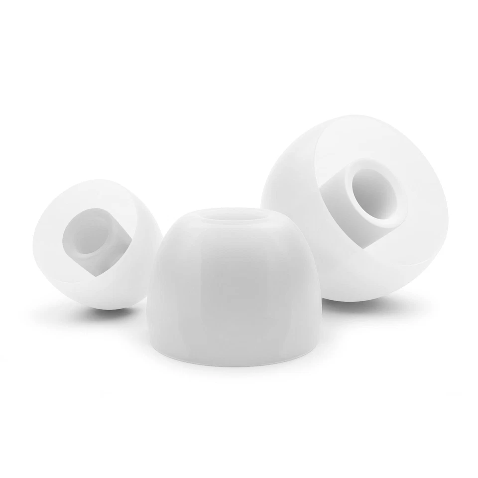 12 x Gommini Auricolari in Silicone per Samsung Galaxy Buds 2 Cuffie in Bianco - Immagine 2 di 4