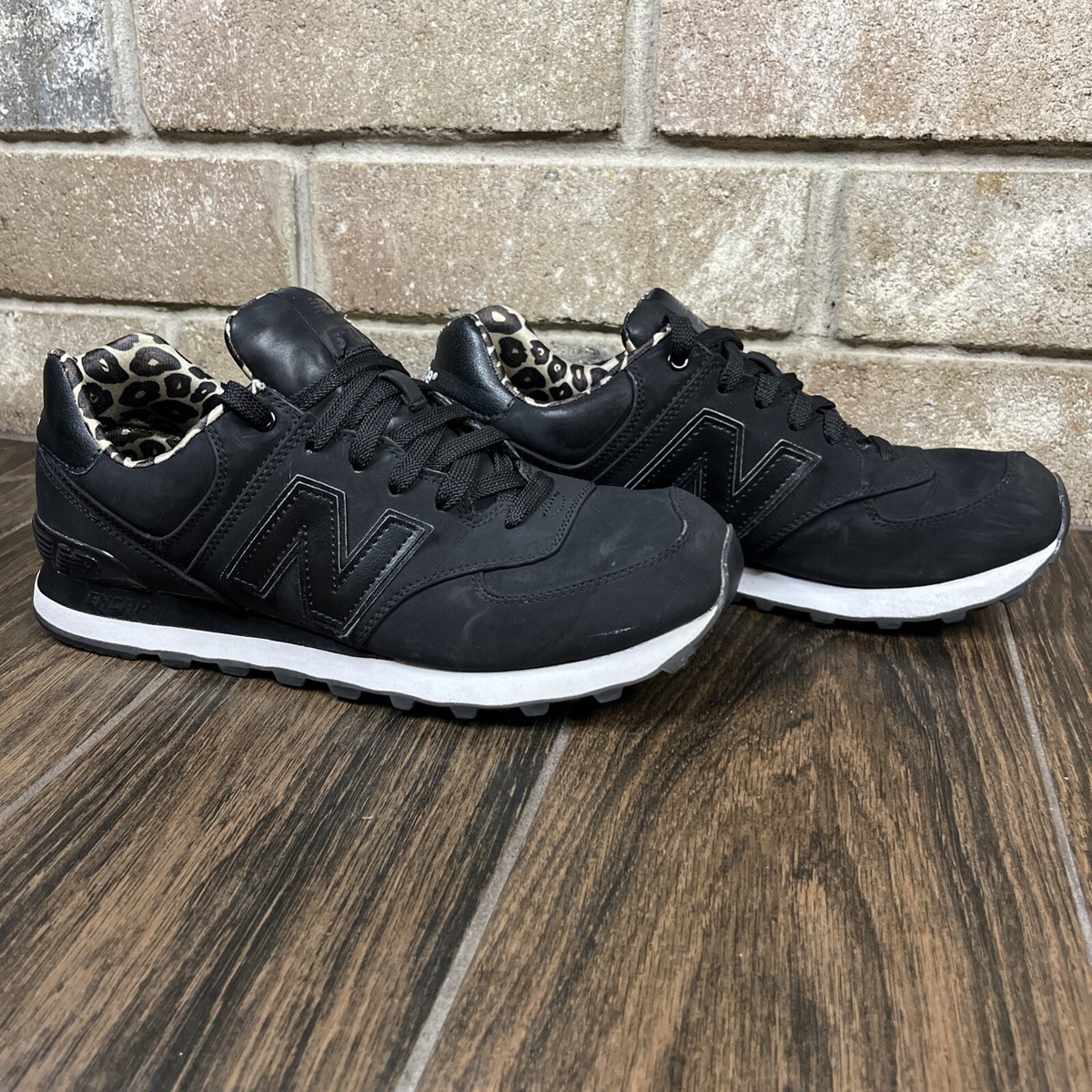 Leopard Shoes New Balance 574 Black Leopard Sneakers New Balance