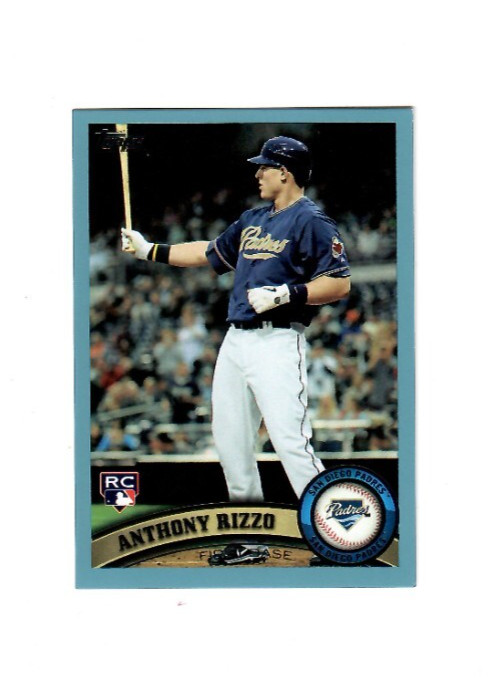 Anthony Rizzo 2011 Topps Update Blue Border RC ROOKIE Card # US55