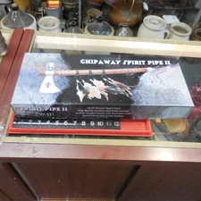 19" Chipaway Spirit Pipe II  AXE Collectible w Functional PEACE Pipe-CW331