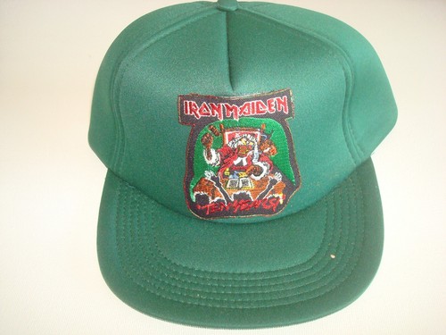 IRON MAIDEN 10YEARS 90S 00S GOLF BEACH SNAPBACK HAT CAP VINTAGE R3