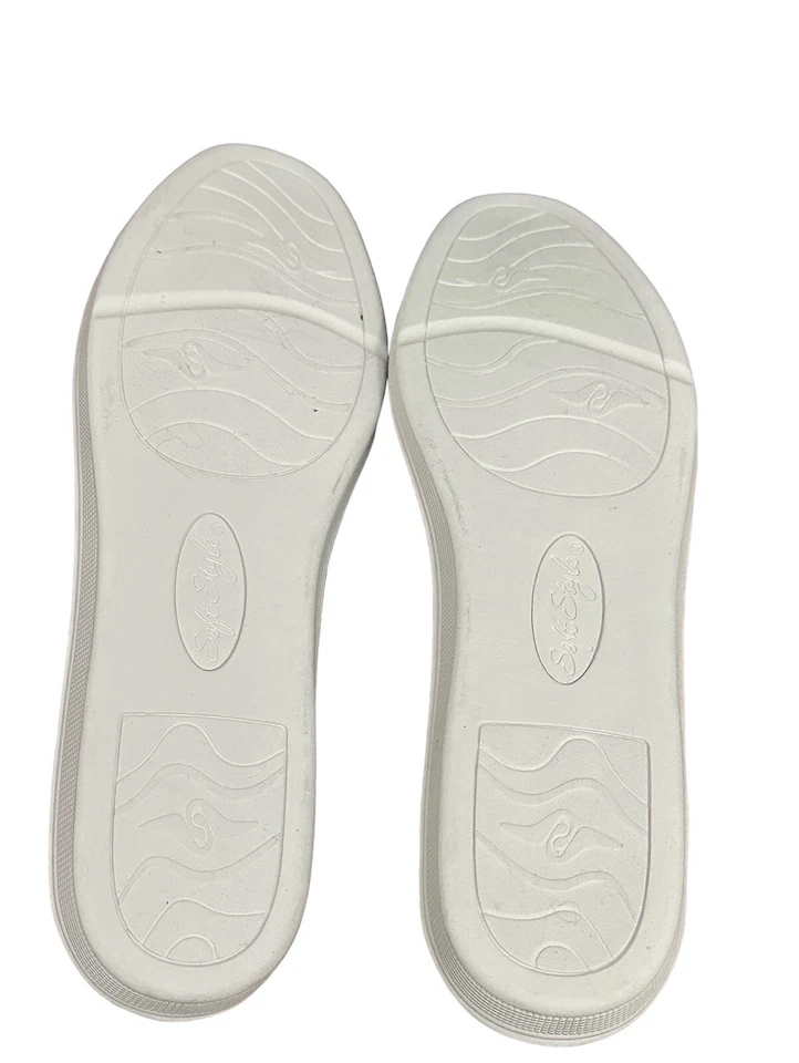 Soft Style By Hush Puppies Womens Size 10 Gray Round Toe Slip On Ballet Flats - Image 4 of 4