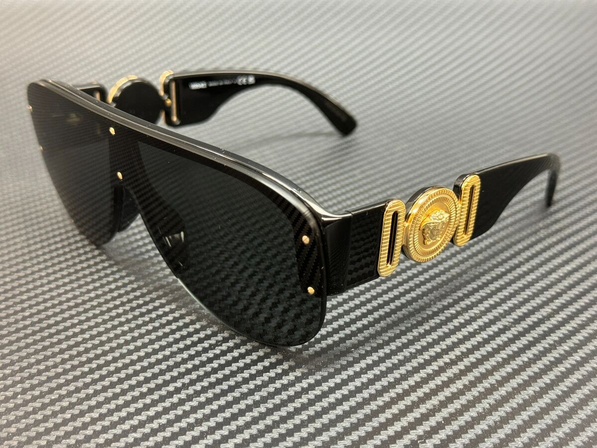 VERSACE VE4391 GB1 87 Black Pilot Men's 48 mm Sunglasses VERSACE VE4391 GB1 87 Black Pilot Men's 48 mm Sunglasses