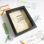 Memory Box 3D Box Frame Travel Ticket Collection Memorabilia Holiday Keepsakes
