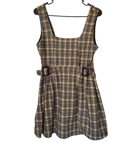 Topshop Black And White Bubble Textured Midi Check Dress Size 8 Tall | eBay