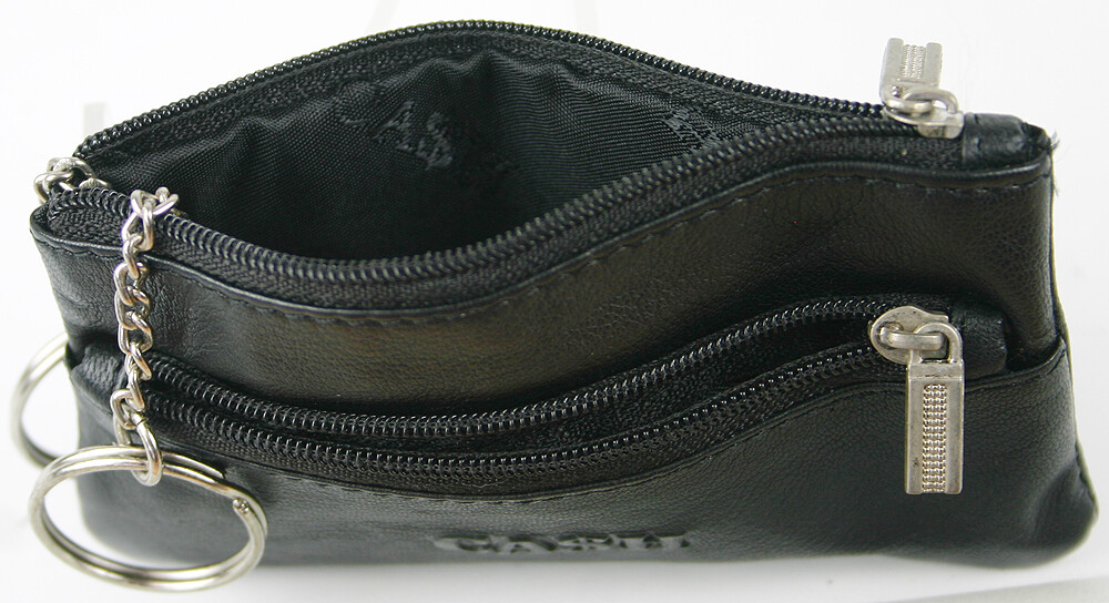 2 Stück Schlüsseletuis Aus PU-Leder - Mini Geldbörse Mit Reißverschluss 11,5x7,5cm