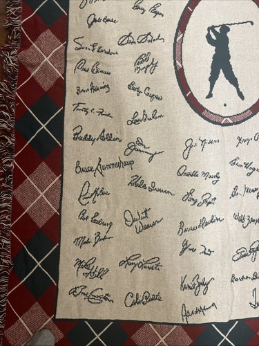 Einzigartiger "The Best of the Best" professioneller Golfer Signaturen Wandteppich Überwurf - Bild 4 von 7