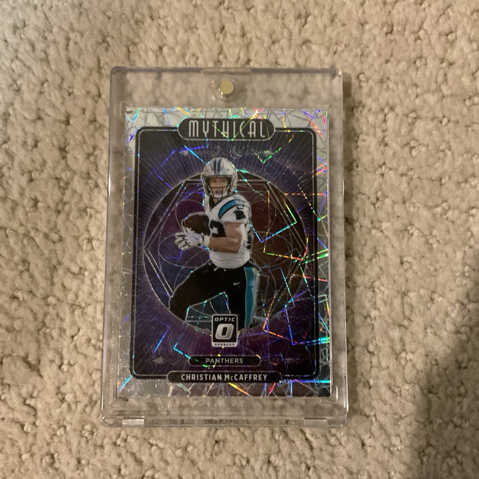 2021 Panini Donruss Optic Football Christian McCaffrey Mythical Case Hit