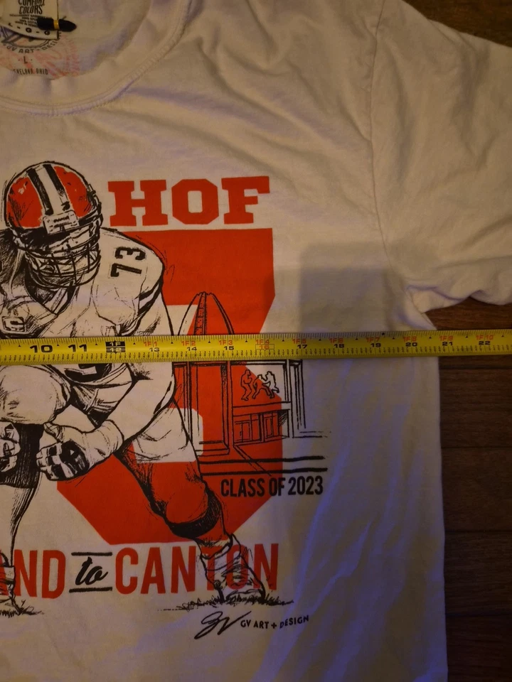 Hall Of Fame Joe Thomas #73 Cleveland Browns Class of 2023 T Shirt - Image 4 of 4