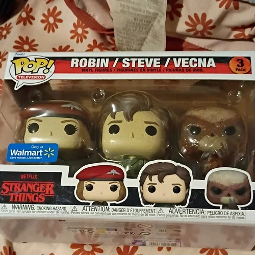 Funko Pop! Vinyl Robin Steve Vecna Stranger Things 3-Pack Walmart Exclusive