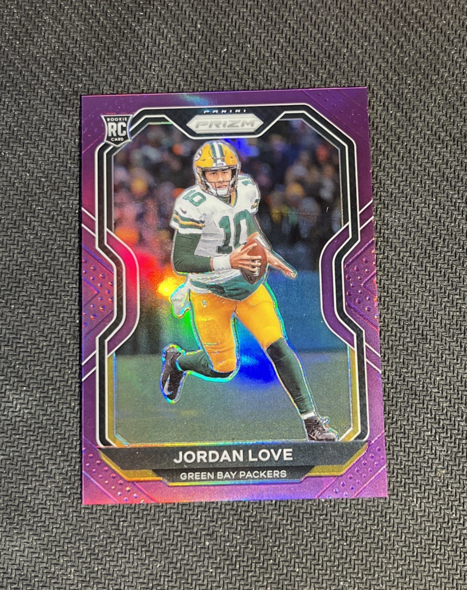 2020 Panini Prizm Jordan Love Purple Prizm 125/125 Rookie RC Packers SP Rare 363