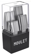 Stainless Metal Collar Stays, Set of 56 in a Divided Plastic Box, 4 Sizes Miley