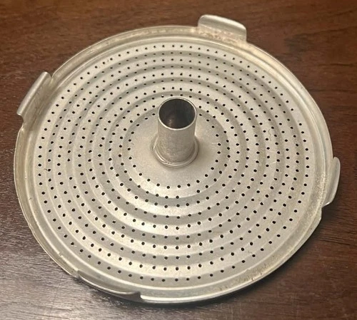 Mid Century Vintage Pyrex Flameware Glass Coffee Percolator Metal Strainer Base