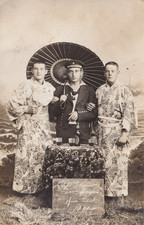 Foto AK - Marine Matrosen Kolonie China - Tsingtau 1911