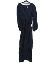 Vanessa Zani Women's Jumpsuit Blue 100 Polyester Wide-Leg Jumpsuit