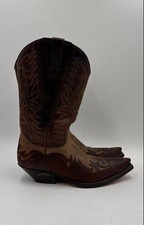 Sendra Men's Brown Leather Cowboy Pull-On Western Boots Size 11